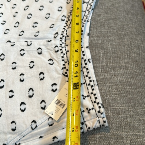 Anthropologie Hei Hei Clip Dot Printed Shorts Black White Festive - Picture 9 of 12